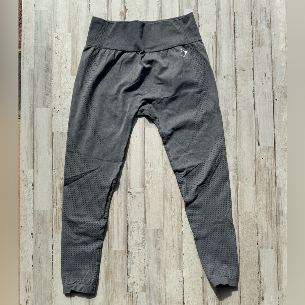 Gymshark Gray Seamless High Waisted Leggings Womens Small Athletic Gym